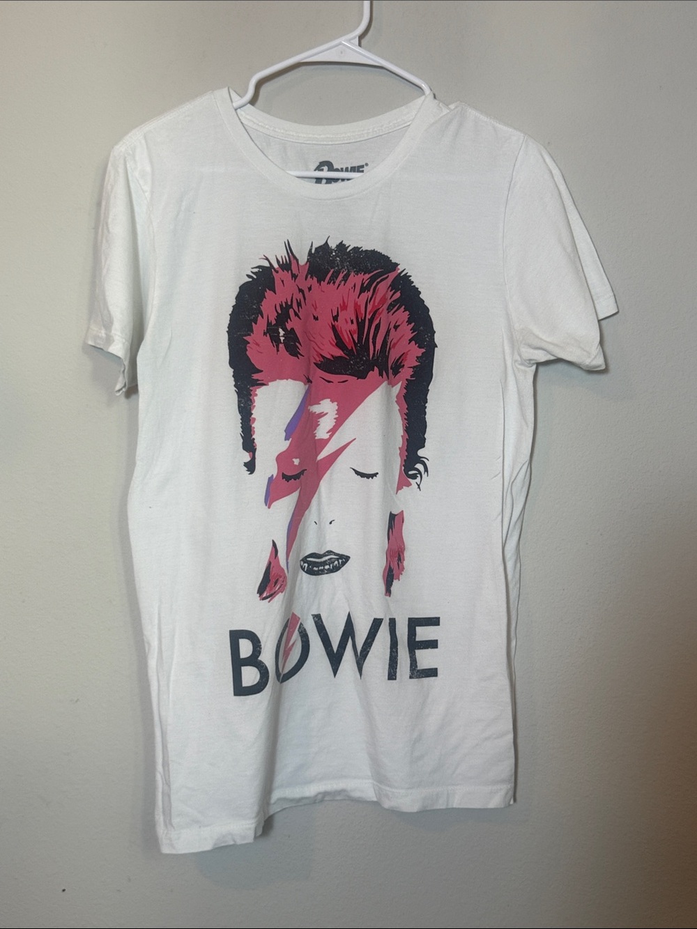 David Bowie t-shirt unisex graphic tee size medium